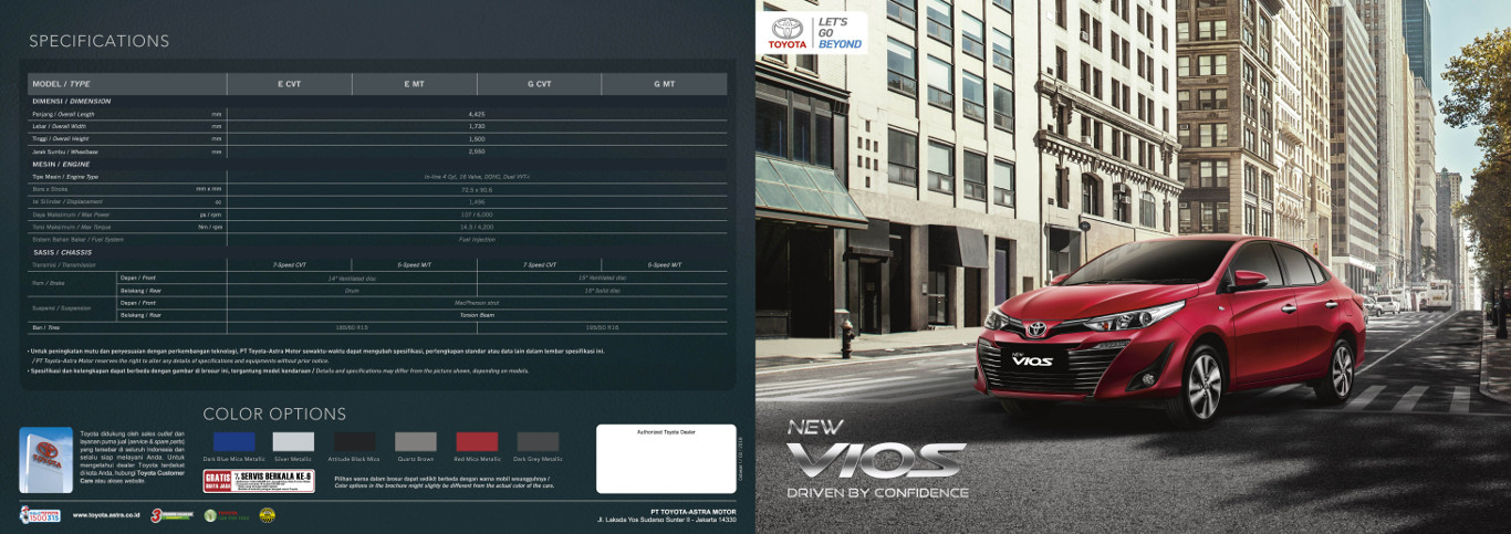Mobil Toyota New Vios Tampil Lebih Segar