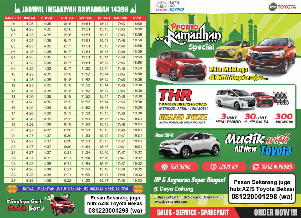 Promo Ramadhan Dealer Toyta Bekasi Daya Toyota Cakung 2018