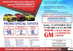 Promo Spesial Toyota Mobil Bekasi Cikarang