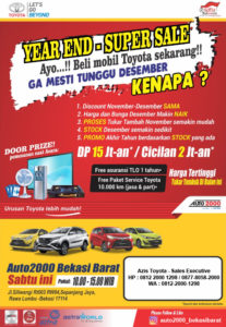 YEAR AND SUPER SALE Bersama AUTO2000 BEKASI BARAT