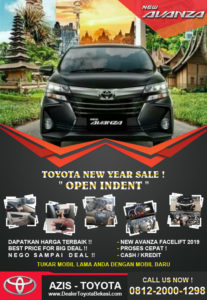 Open Indent Toyota Avanza Jaboderabek 2019