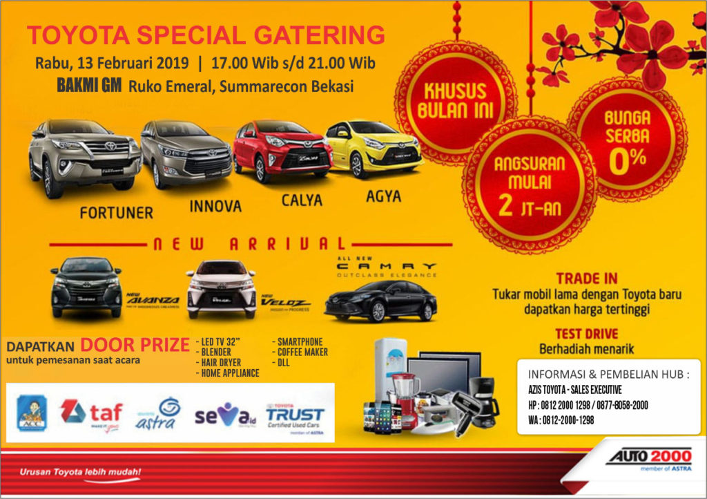 Toyota Spesial Gereting Dealer Toyota Bekasi