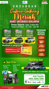 Promo Toyota Bekasi - Customer Gathering Maret 2022