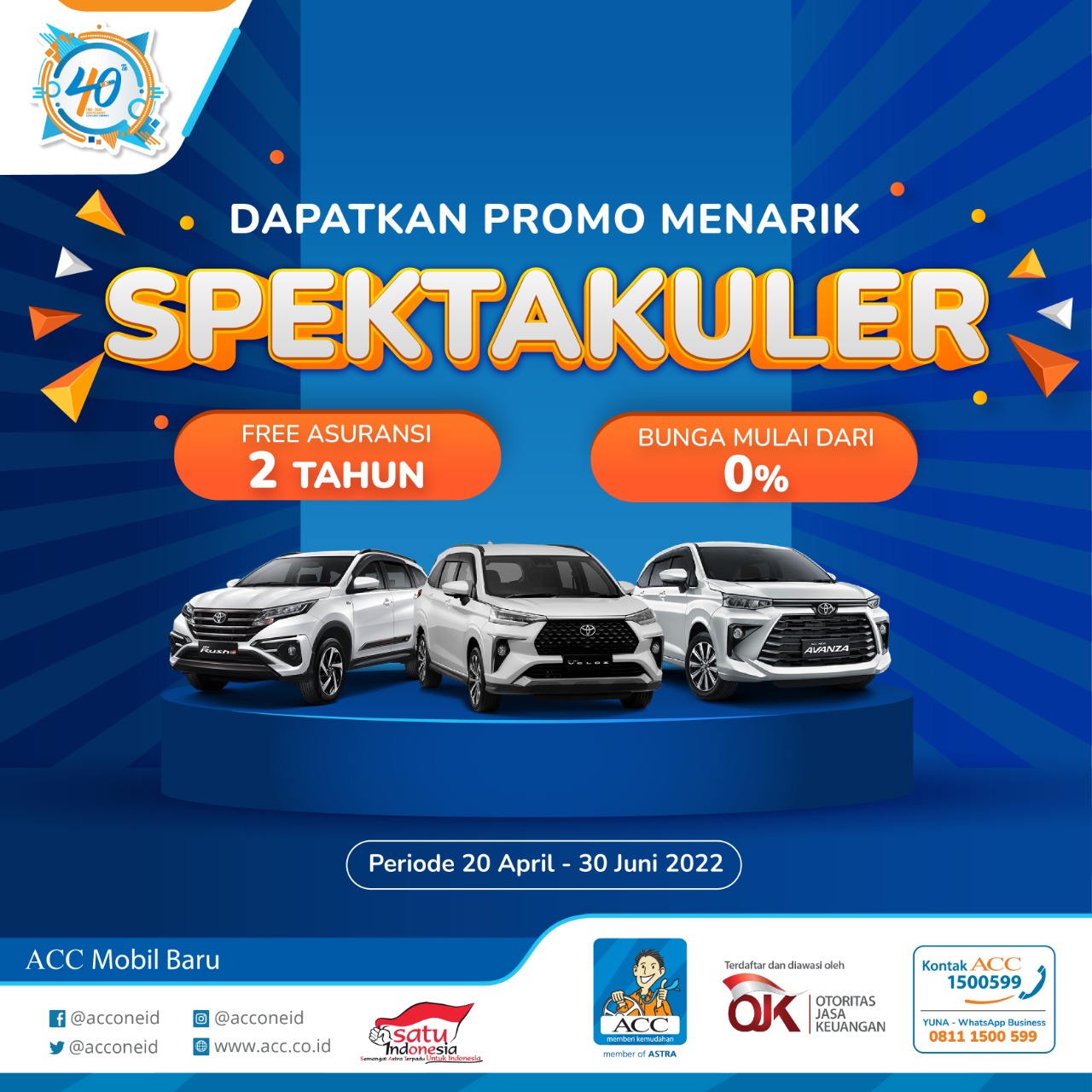 Promo Spektakuler, Kredit Toyota Rush, Veloz, Avanza, Bunga 0%