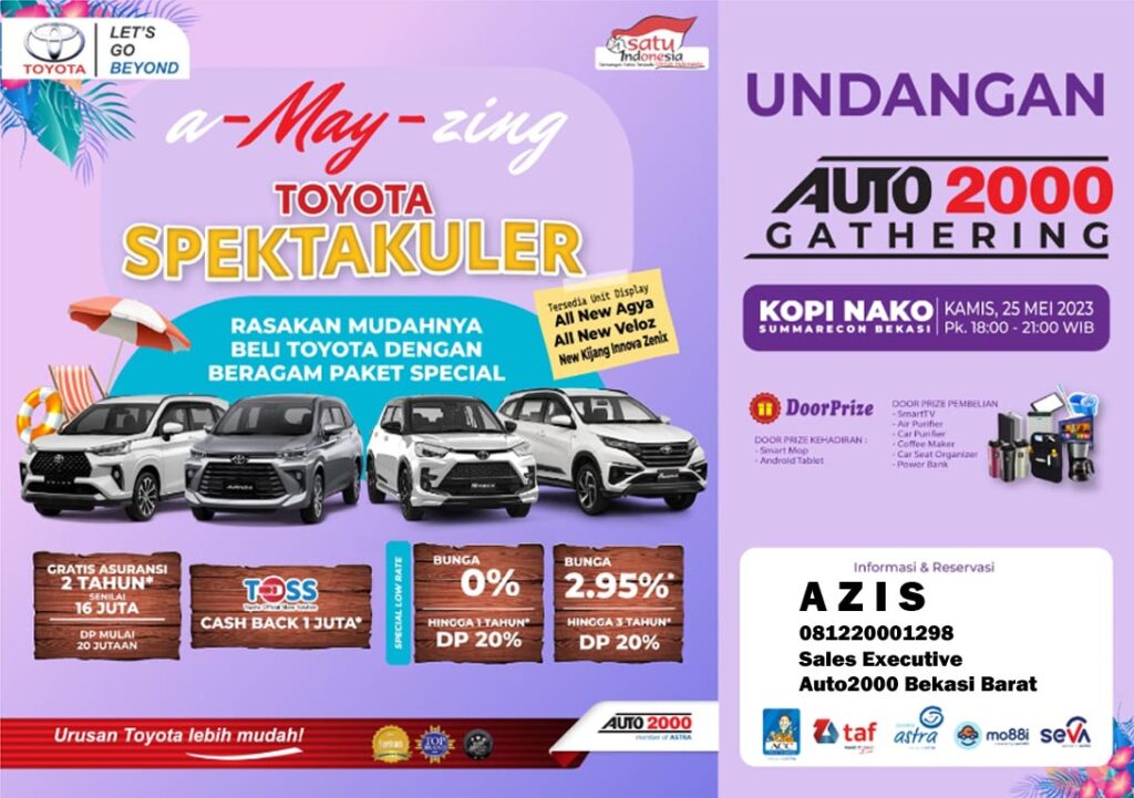 PROMO & Event Spesial Toyota Auto2000 - Dealer Toyota Bekasi
